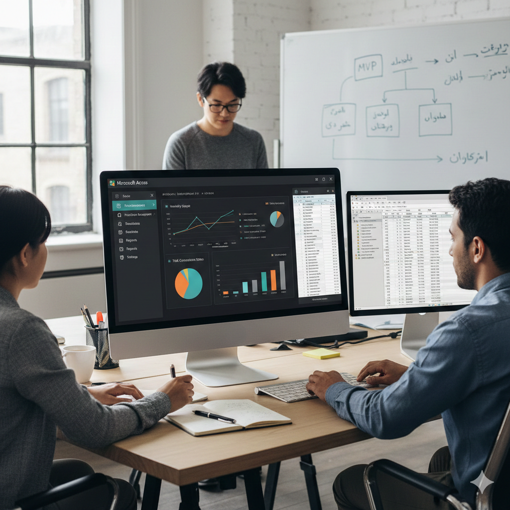 طراحی نرم افزارهای های تحت مایکروسافت اکسس با رابط کاربری بسیار حرفه ای